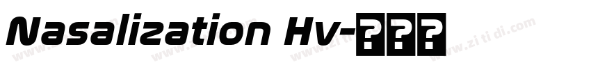 Nasalization Hv字体转换